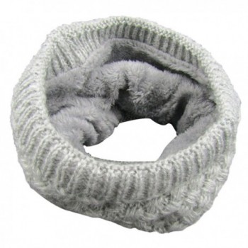 TagoWell Winter Women Infinity Scarf knit Neck Warmer Thick Circle Loop Scarves - Gray - CR187UNAAQ6
