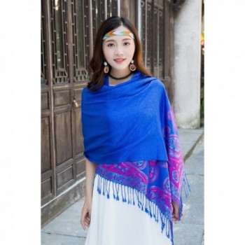 Women Paisley Pashmina Shawl Embroidery