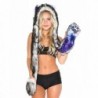 iHeartRaves Husky Animal Hood- Hat- Scarf and Paw Mittens Furry Hoodie - Stardust Galaxy - CJ12IV7EJIT