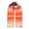 CUDDLE DREAMS Scarves Brushed CLEARANCE - Multi Stripe Orange- Lightly Brushed - CN187KHS430
