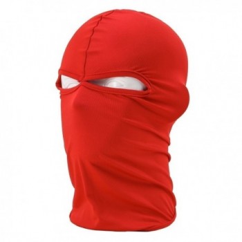 KINGOU Ultra Thin Red Ski Full Face Mask Under Bike / Football Helmet Balaclava- 45 x 25 cm (L x W) - CJ11NWHM85P