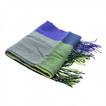 HuaYang Imitation Cashmere Thicken Blue_Green in Cold Weather Scarves & Wraps