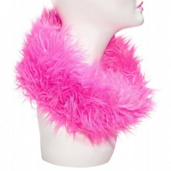 Three Cheers for Girls Faux Fur Reversible Scarf- Pink Mink - CK11C69WWIX