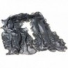 Chiffon Peacock Long Soft Scarf - Black - C911PMCCE07