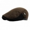 YueLian Men's Woolen Outdoor Use Fishing Hunting Vintage Newsboy Ivy Cap - Khaki - CE12N171HR9