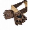 Animal Scarf Mitten Brown Wolf