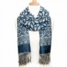 Elegant Celtic Knotwork Scarf- Iconic Celtic Knot design- Denim Blue - CU12G20EXSX