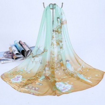 Womens Floral Chiffon Decorative Scarves