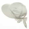 Ladies White Cotton Garden Hat