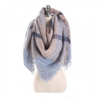 Women Grid Scarf Winter- Classic Fall Warm Soft Large Blanket Wrap Shawl Scarf - AUTOFAN - 11 - CT188OCHNWO