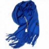 Good Bag Women Ladies Wool Fashion Plain Warm Long Cashmere Scarf Pashmina Wrap Shawl - Blue - CI127FX8Y6N