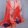 LEERYA Fashion Chiffon Scarves Watermelon