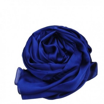 Elegant Large 100% SILK SATIN Shawl / Scarf / Wrap Wedding- Bridal- Bridesmaid- Cover Up - Royal Blue - CK186GZY3UX