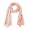 BYLUNTA Women's Lightweight Fall Winter Fashion Scarf - White Dot/ Coral - CV186REDYO3