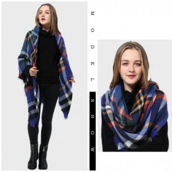 Blanket Womens Scarves Checked Winter in Fashion Scarves