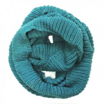 Wrapables Thick Knitted Winter Warm Infinity Scarf- Turquoise - C511I04EXH1