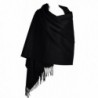 DIA ORHA Cashmere LambsWool Pashmina - Black - CK18724Z9LD