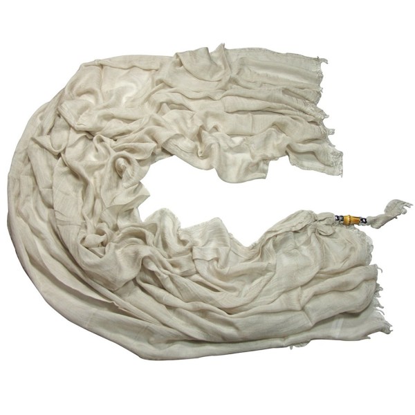 100% Modal Fabric Soild Color Extra Large and Soft Scarf Shawl - Whitesmoke - CR11TU5DXR5