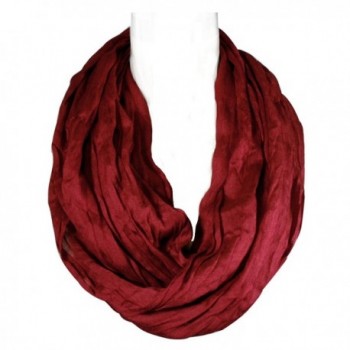 Wrapables Soft Infinity Scarf - Burgundy - CN11JEQO1DZ