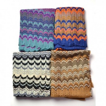 Knitted Chevron Scarf Fashion Scarves