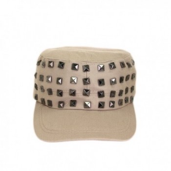 Adjustable Cotton Military Style Studded in Men's Newsboy Caps