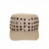 Adjustable Cotton Military Style Studded in Men's Newsboy Caps