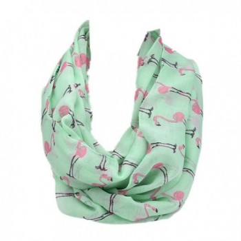 Kingfansion Women Ladies Flamingos Pattern Print Voile Wrap Shawl Scarf - CQ120R5IF7J