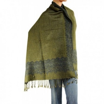 Womens Woven Double Pashmina Shawl