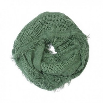 Riah Fashion Women's Soft Fall Infinity Scarf - Green - CG188047YES