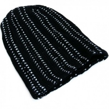 REDSHARKS Unisex Baggy Beanie Slouchy Knit Caps Skull Hats Rib Stripe BZJBX1014 - C81291CYHQ7