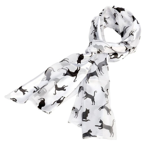 Black and White Cat Scarf - CF11M2FIUNR