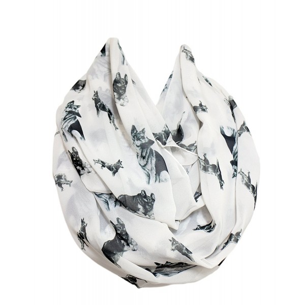 Etwoa's German Shepherd Print Infinity Scarf - CG12O5IJWRA