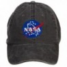E4hats NASA Insignia Embroidered Washed Cap - Black - CM127A78UN5