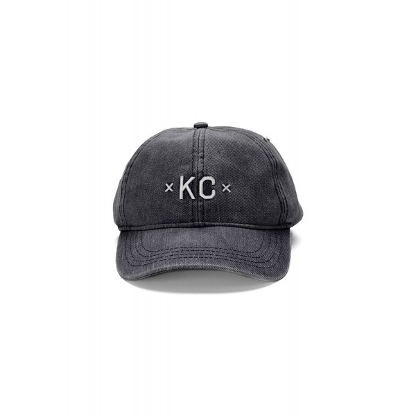 KC Dad Hat- 6 Panel Adjustable Baseball Cap- Locally Sold- Kansas City Themed- Made Urban Apparel - Navy - CJ184W6YKDG