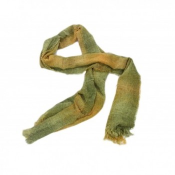 Long Scarves 84" Soft Lambswool Blend Multiple Colors Irish Made - Lime Check - CB12NYK4ANP