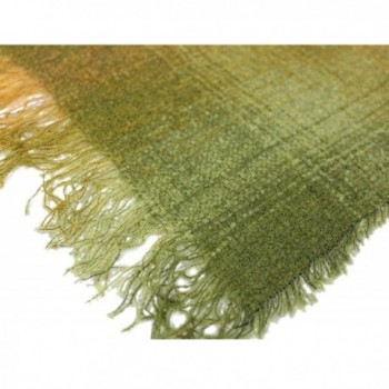 Scarf Green Check Lambswool Blend in Cold Weather Scarves & Wraps