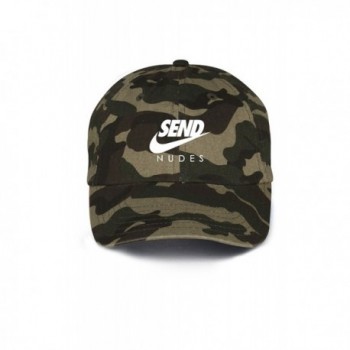 Send Nudes Unstructured Baseball Dad Hat- Camo - CA17X3LWMGI