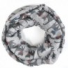 Lo Shokim Women/Girl Scarf Lovely Cat Pattern Winter Warmer Softer Scarf Wrap Shawl - Gray - CA187YQ9TK2