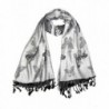 Lovarzi Womens Silver Butterfly Scarf in Fashion Scarves