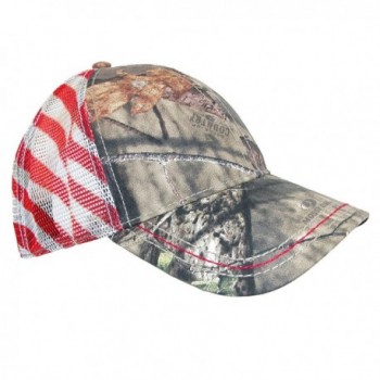 CTM Camo Baseball Cap With Mesh American Flag Back - Multi - C417YCA0WDL