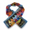 Laurel Burch Silk Womens Fashion Scarves Lbs146 Laurel Burch Tribal Cats Silk Scarf 54 X 11.5 In. Multicolored - CB112G6AOZN
