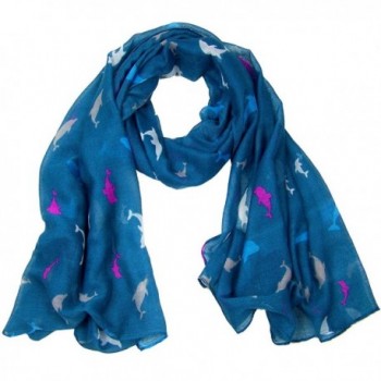 Dolphin Scarf CSJ-L-40B - Teal - CN12IRMT98X