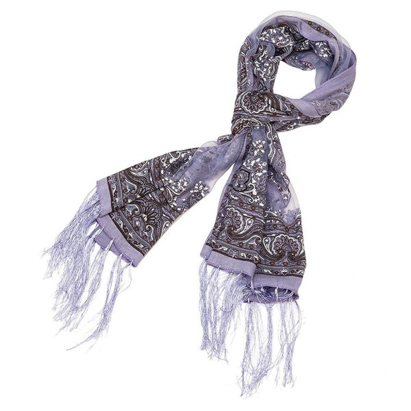 Pastel Paisley Scarf - Purple - C311MQQ4RWP