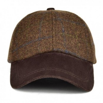 VOBOOM Herringbone Baseball Woolen Adjustable in Men's Newsboy Caps