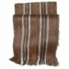 Gamboa Rustic 100% Alpaca Scarf Incredibly Warm - Brown with Andean Design - Brown - CT1267Y9N3J