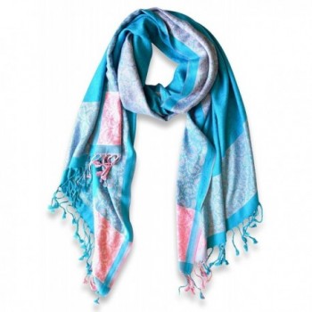 Peach Couture Paisley Reversible Pashmina in Fashion Scarves