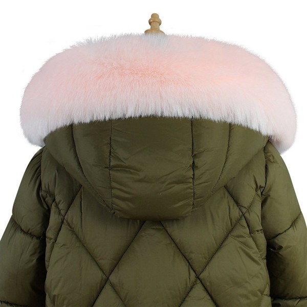 Roniky Womens Mens Trim Hood Faux Fake Fur Hood for Jacket Ski Scarf Neck Warmer Collar Wrap Shawl - Pink - CV1884UDI2D