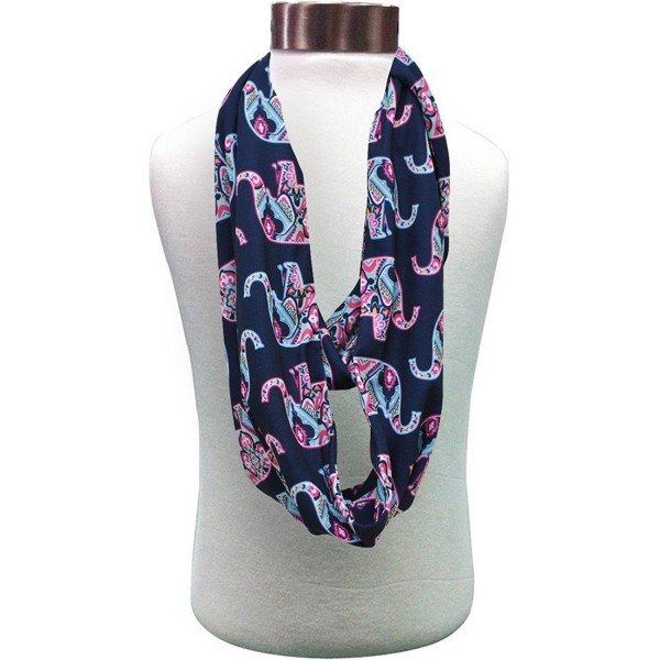 Animal Themed Prints NGIL Infinity Scarf - Elephant-navy - CL12JF5FTXP