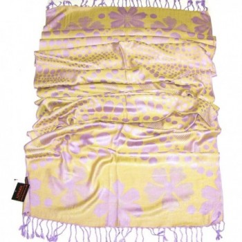 Lovarzi Womens Yellow Pashmina Fashion in Fashion Scarves