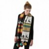 S 723 06 Christmas Reversible Scarf Black